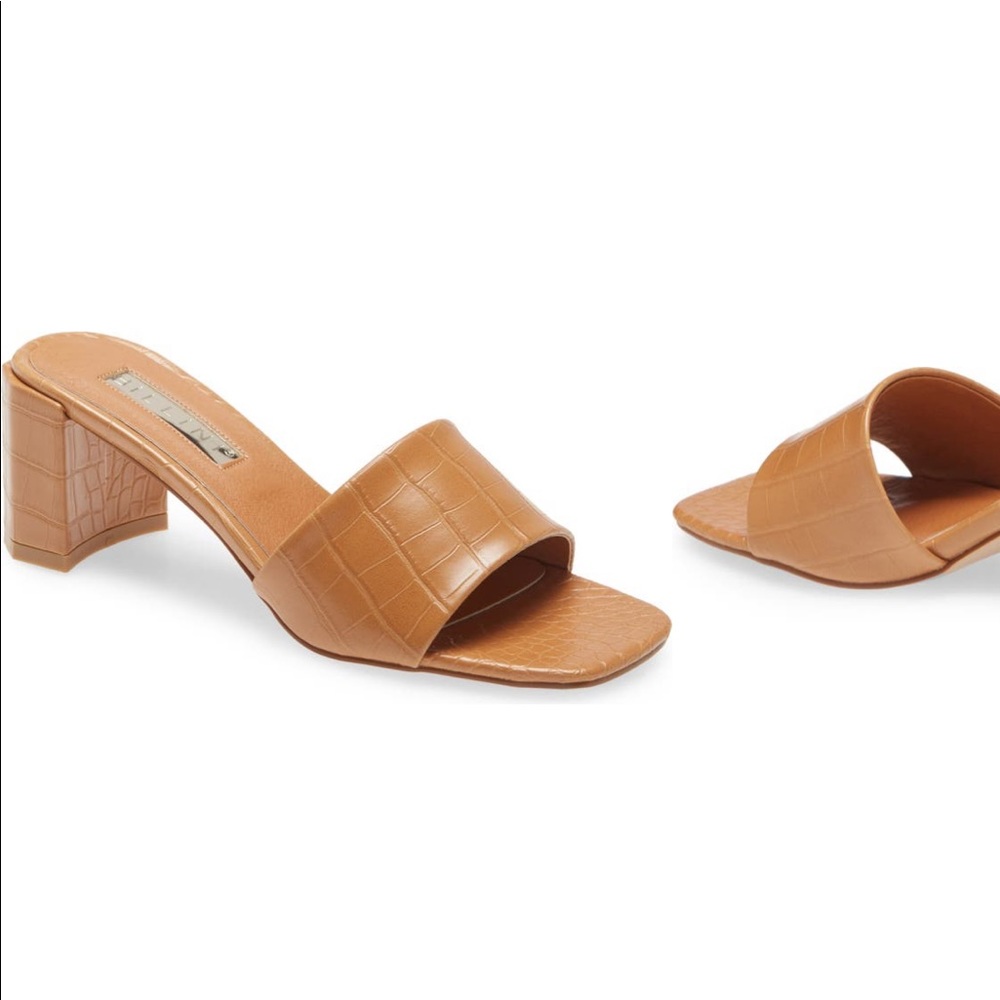 Billini | Lennox Heel in Camel Crocodile